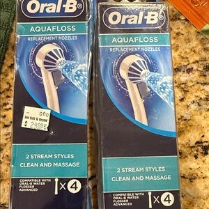 Oral-B: Aquafloss - Water Flosser Advanced (Replacement Nozzle Heads) 8ct, NEW